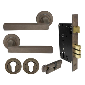 Federal Round Rose Entrance Set - E85