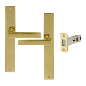 Federal Longplate Square Passage Set - Magn. Latch