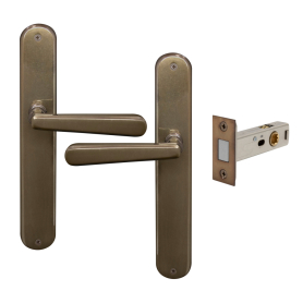 Villa Longplate Oval Passage Set - Magn. Latch