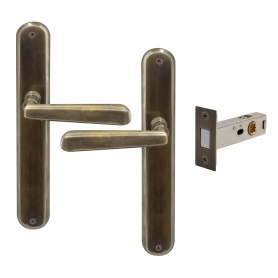 Villa Longplate Oval Passage Set - Magn. Latch