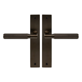 NIDO - Lumina Longplate Lever Set - Diamond Knurl