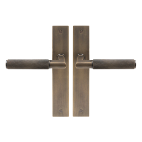 NIDO - Lumina Longplate Lever Set - Diamond Knurl