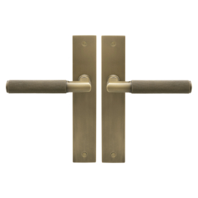 NIDO - Lumina Longplate Lever Set - Diamond Knurl