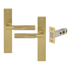 NIDO - Lumina Longplate Passage Set - Magn. Latch - Diamond Knurl