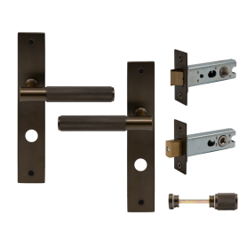 NIDO - Verge Longplate Privacy Set - Diamond Knurl