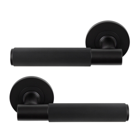 NIDO - Verge Rose Lever Set - Linear Knurl