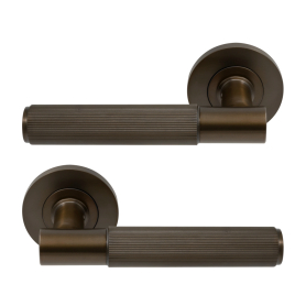 NIDO - Verge Rose Lever Set - Linear Knurl