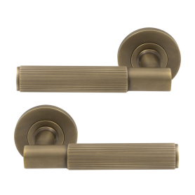 NIDO - Verge Rose Lever Set - Linear Knurl