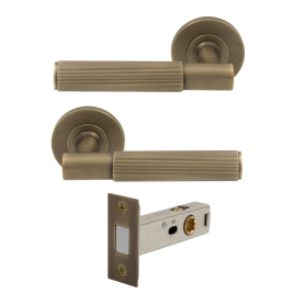 NIDO - Verge Rose Passage Set - Magn. Latch - Linear Knurl