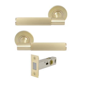 NIDO - Verge Rose Passage Set - Magn. Latch - Linear Knurl