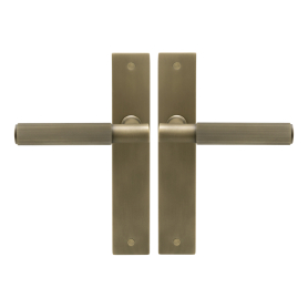 NIDO - Verge Longplate Lever Set - Linear Knurl