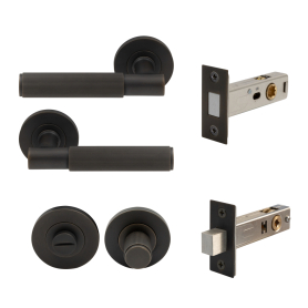 NIDO - Verge Rose Privacy Set - Magn. Latch - Linear Knurl