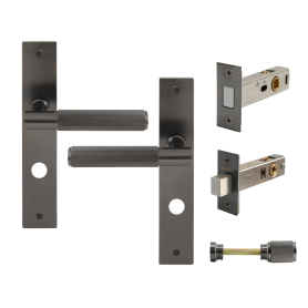 NIDO - Verge Longplate Privacy Set - Magn. Latch - Linear Knurl