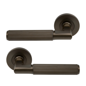 NIDO - Lumina Rose Lever Set - Linear Knurl