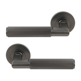 NIDO - Lumina Rose Lever Set - Linear Knurl