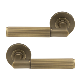 NIDO - Lumina Rose Lever Set - Linear Knurl