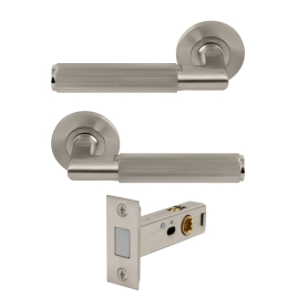 NIDO - Lumina Rose Passage Set - Magn. Latch - Linear Knurl