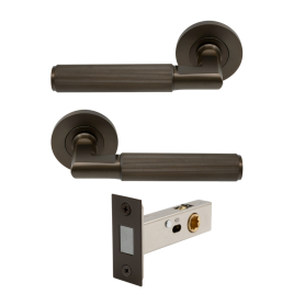 NIDO - Lumina Rose Passage Set - Magn. Latch - Linear Knurl