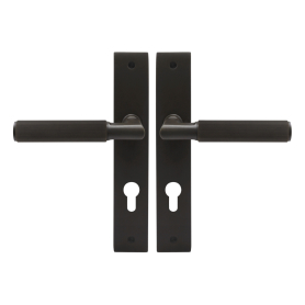 NIDO - Lumina Longplate Lever Set E85 - Linear Knurl