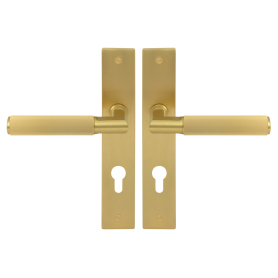 NIDO - Lumina Longplate Lever Set E85 - Linear Knurl