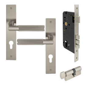 NIDO - Lumina Longplate Entrance Set - Linear Knurl