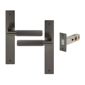 NIDO - Lumina Longplate Passage Set - Magn. Latch - Linear Knurl