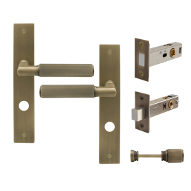 NIDO - Lumina Longplate Privacy Set - Magn. Latch - Linear Knurl