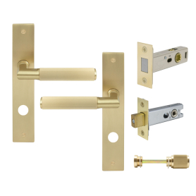 NIDO - Lumina Longplate Privacy Set - Magn. Latch - Linear Knurl