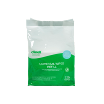 CLINELL UNIVERSAL WIPES REFILL (CWBUC225RAUS) PK/225