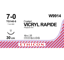 SUTURE VICRYL RAPIDE 7/0 6.5MM (W9914)  BOX/12