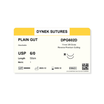 SUTURE PLAIN GUT  6/0 50CM (DPG602D) was 770G BOX/12