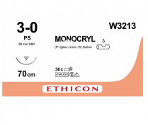 SUTURE MONOCRYL 3/0 26MM (Y3213H)          BOX/36