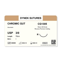 SUTURE CATGUT CHROMIC 3/0 19MM (CG1305) was 636H BX36