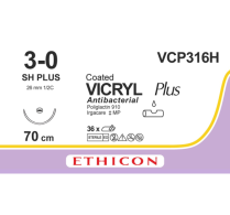 SUTURE VICRYL PLUS 3/0 70CM (VCP316H)       BOX/36