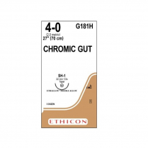 SUTURE CHROMIC GUT 4/0 22MM (G181H)    BOX/36