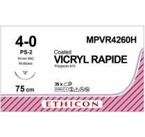 SUTURE VICRYL RAPIDE 4/0 19MM (VR4260H) BOX/36