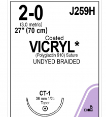 SUTURE VICRYL PLUS 2/0 70CM (VCP259H)  BOX/36