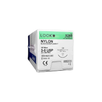 SUTURE NYLON LOOK 3/0 19MM (X928B)           BOX/12