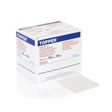  TOPPER SPONGE IV& DRAIN 10X10CM (12510) BOX/50