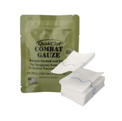 QUIKCLOT DRESSING GAUZE 7.5CMX4M(102200003) BX/1