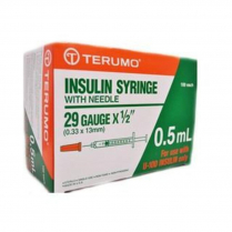 SYRINGE 0.5ML INSULIN 29GX1/2 (SS*05M2913KA) BOX/100