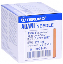 NEEDLE 25GX1 TERUMO ORANGE (AN*2525R1)  BOX/100