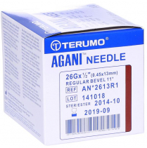 NEEDLE 26GX1/2 TERUMO BEIGE (AN*2613R1)  BOX/100