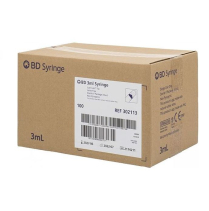 SYRINGE 3ML LUER LOCK BD (302113)      BOX/100