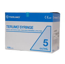 SYRINGE 5ML LUER LOCK TERUMO (ISS*05L)  BOX/100