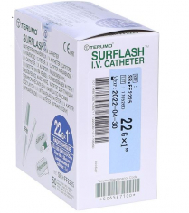SURFLASH IV CATHETER 22GX1 (FF2225)    BOX/50