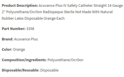 CATHETER IV PROTECTIVE PLUS 14GX32MM (3068)  BOX/50