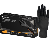 GLOVE SAFETOUCH BLACK NITRILE SML (1138B) BX100