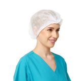 CAP BOUFFANT PRIMEON WHITE ROUND (AHW100RR) BX1000