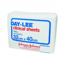 SHEET CLINICAL DAYLEE 32X40CM (09011)   BOX/100